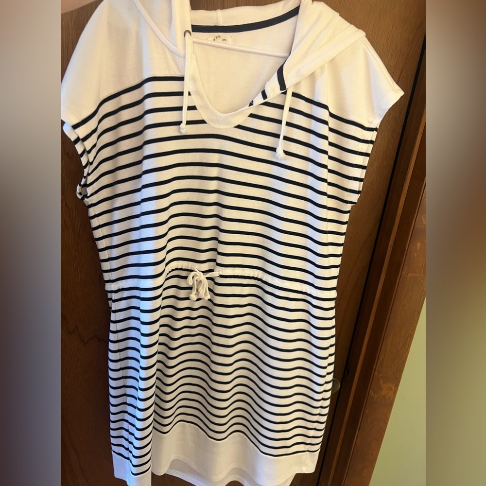 Maurice’s Black/White Striped Summer Dress